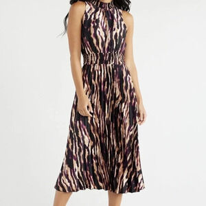 Sofia Jeans Women's Pleated Midi Dress, 49" Length,